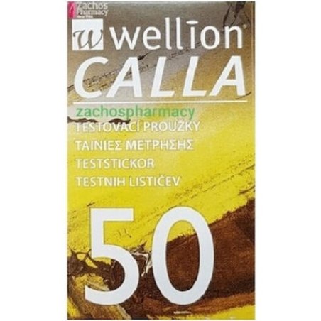 Wellion Calla Blood Glucose Test Strips - 50 Pieces