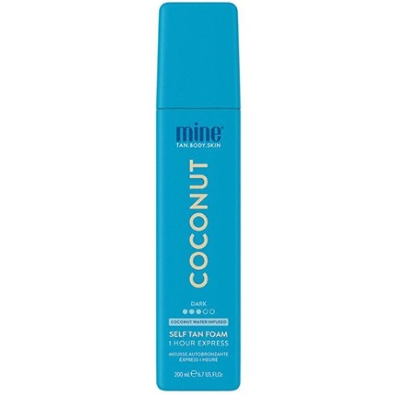 Minetan Coconut Water Self Tan Foam For Ultra Dark Tanning - 200 Ml