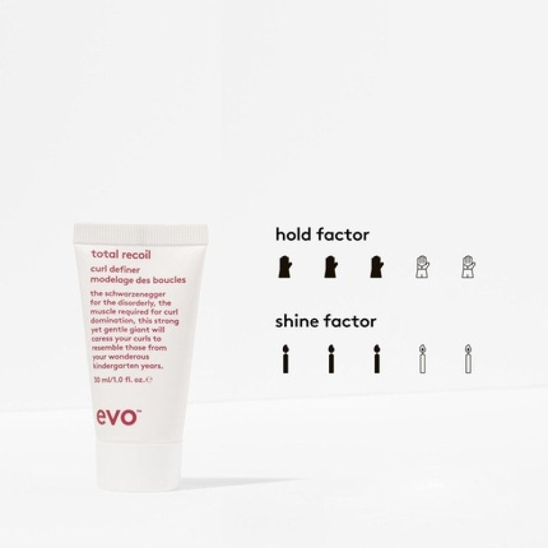 Evo Total Recoil Curl Definer Strong Hold Defining Cream - Enhances Natural Curls