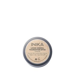 INIKA Organic Mineral Powder Foundation with SPF 25 Vegan Makeup Buildable Coverage Flawless Radiance & Glow Blemish
