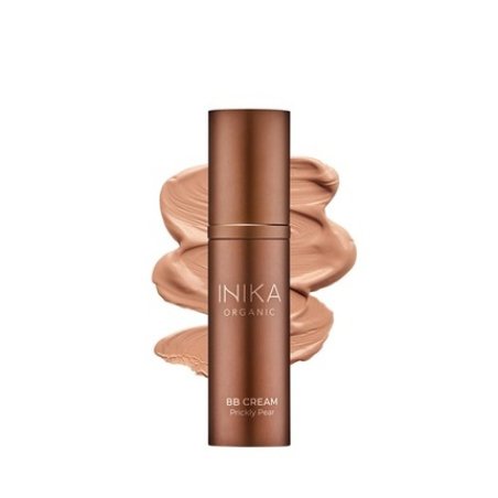 Inika Organic BB Cream Foundation Vegan Makeup with Hydrating Prickly Pear