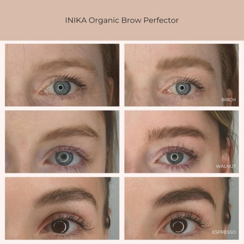 Inika Brow Perfector Instant Volumizer and Tint to Fill, Shape, and Color