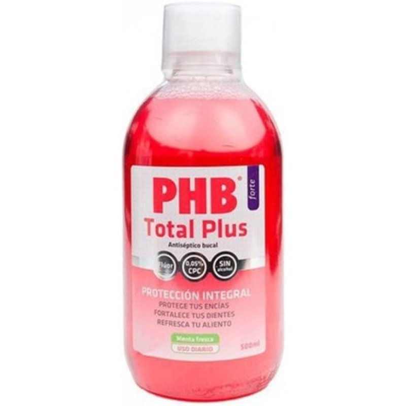 Phb Total Plus Fresh Mint Mouthwash 500ml