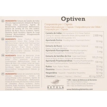 Betula Optiven 30 Capsules 500g