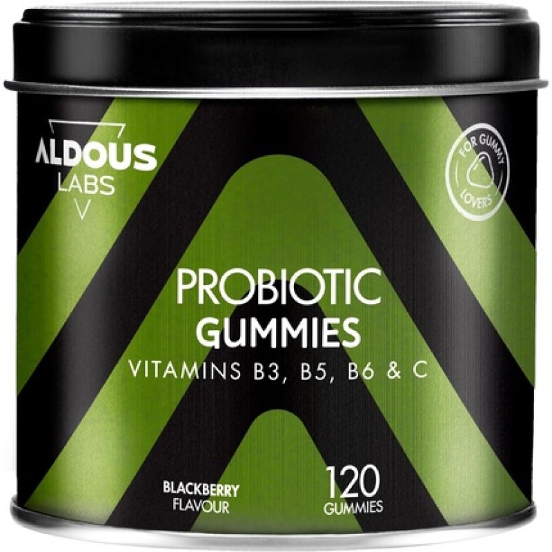 Probiotic Gummies for Gut Health 120 Gummies with Natural Blackberry Flavor Bifidobacterium Lactobacillus Vitamin C B3