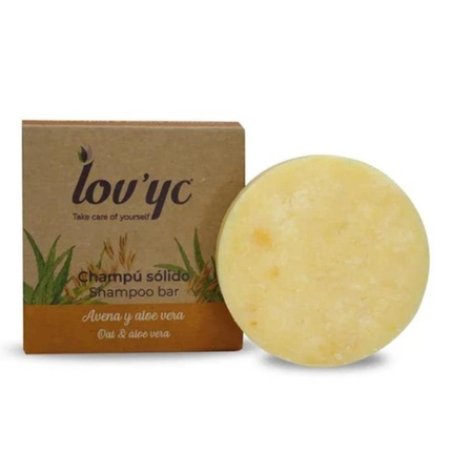 Lov'yc Hair Care Shampoo Oatmeal and Aloe Vera Solid Shampoo 50 Grams