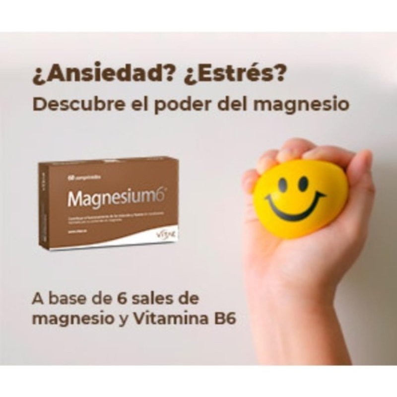 Vitae Magnesium6 60 Tablets with 6 Magnesium Salts Taurine and Vitamin B6