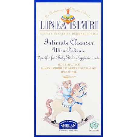 Helan Linea Bimbi Bio Intimate Wash for Girls with Aloe Vera Apricot and Chamomile Essential Oils 125ml