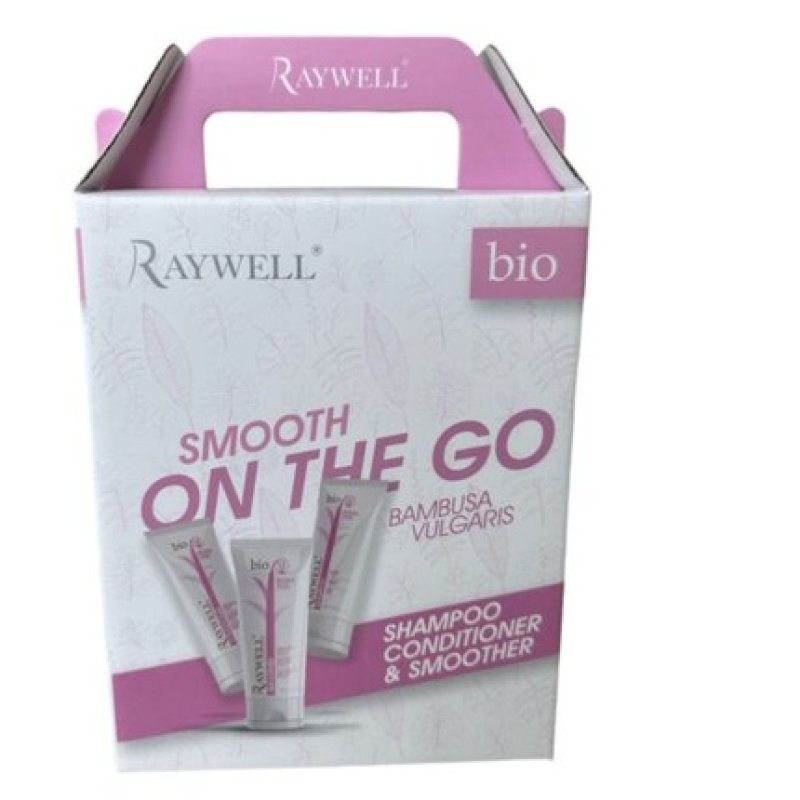 Raywell Smooth Travel Set Gift Kit with Smoothing Cream, Shampoo, and Conditioner