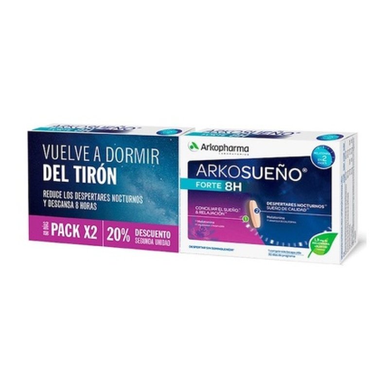 Arkorelax Sleep Cronoliberac 30 Tablets by Arkopharma - Pack of 2
