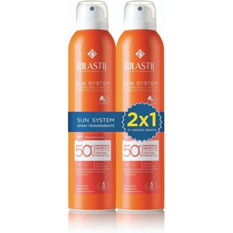 Sun System 50 Transparent Spray Lot - Pack of 2