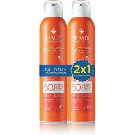 Sun System 50 Transparent Spray Lot - Pack of 2