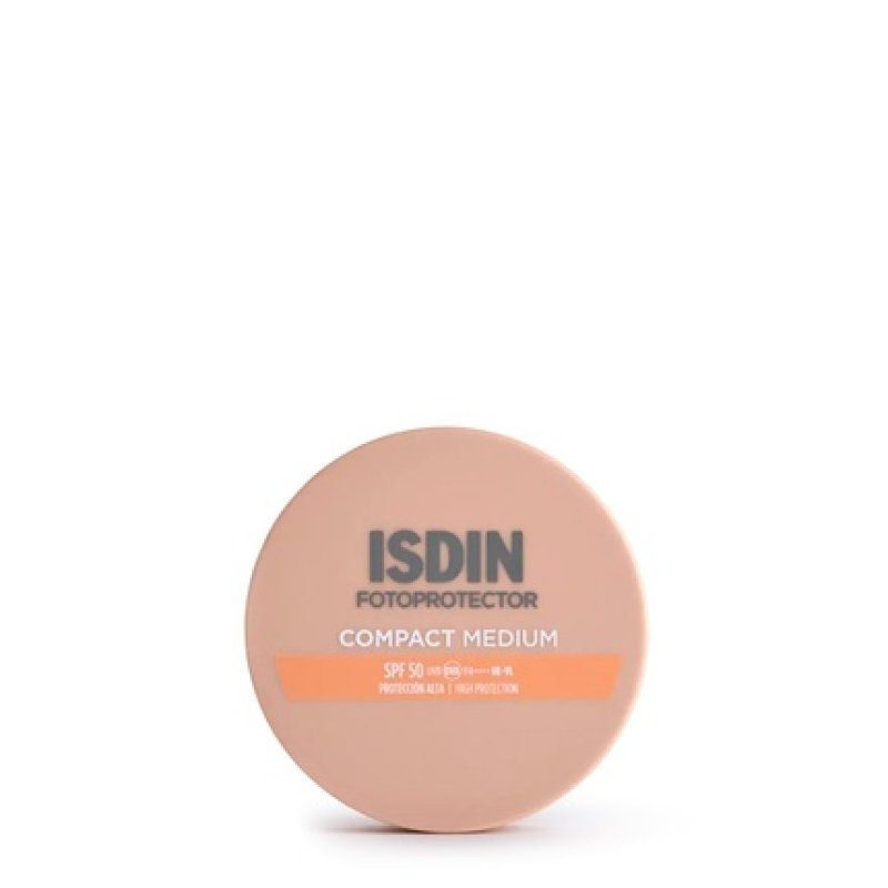 Isdin Fotoprotector Compact Medium Spf 50 10g - High Protection Sunscreen