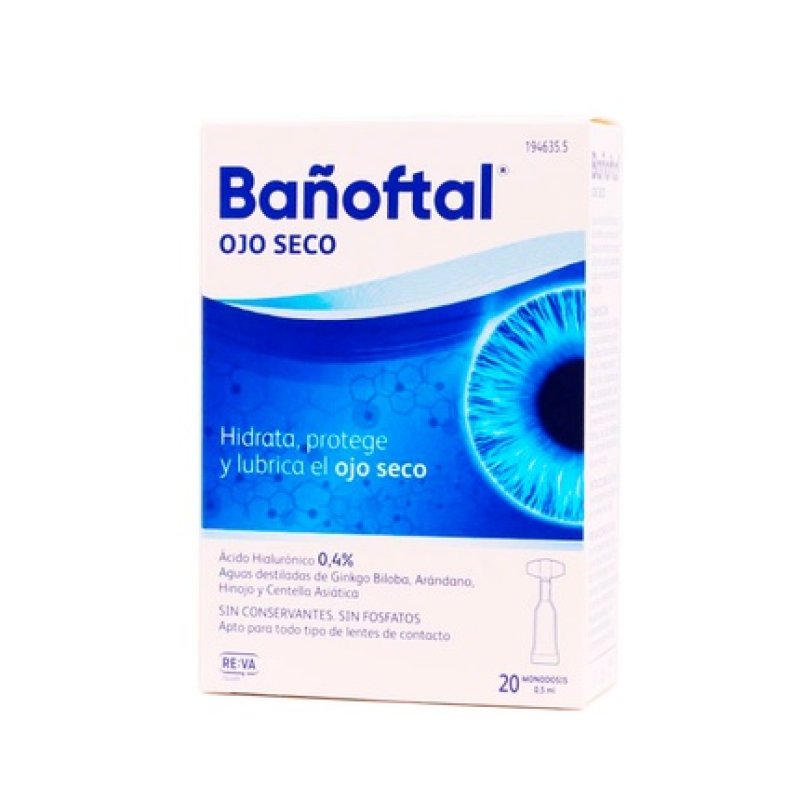 Bañoftal Dry Eye Single Dose 20 Units