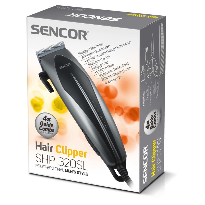 Sencor SHP 320SL hair trimmers/clipper Black 3