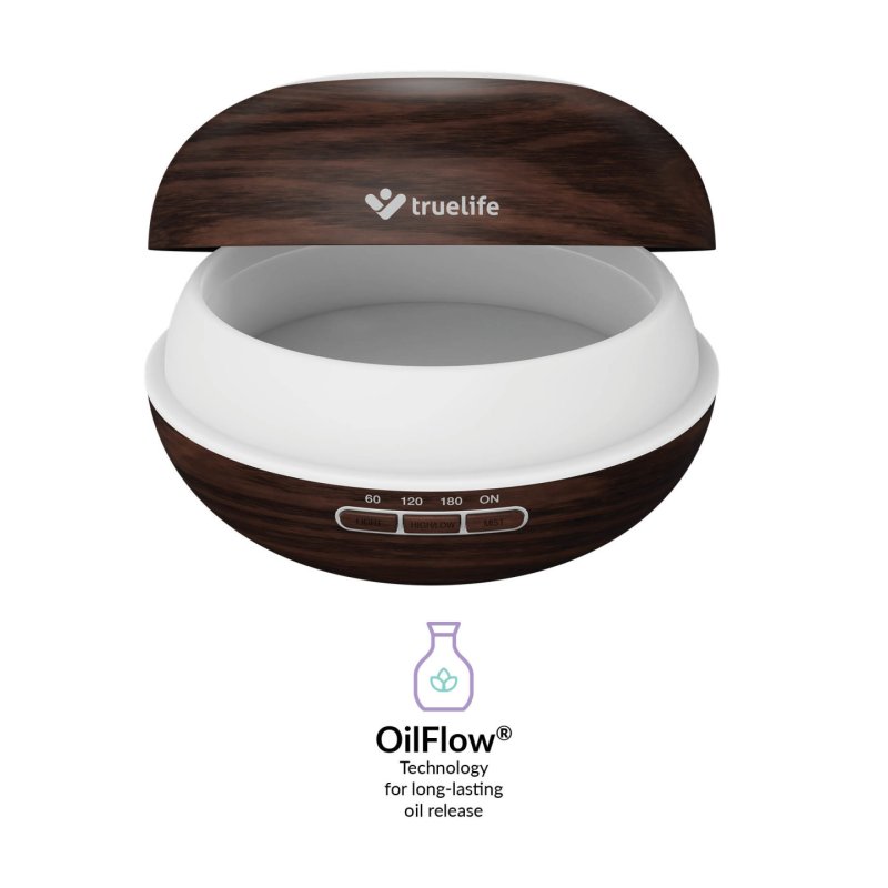 TrueLife AIR Diffuser D5 Dark - Ultrasonic Aroma Diffuser and Air Humidifier, 1 piece