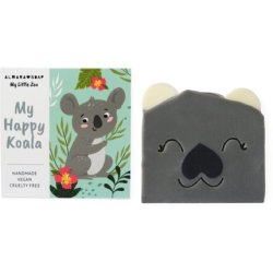 Almara My Happy Koala Soap - Handmade Soap with Raspberry Scent for Kids, 100 g