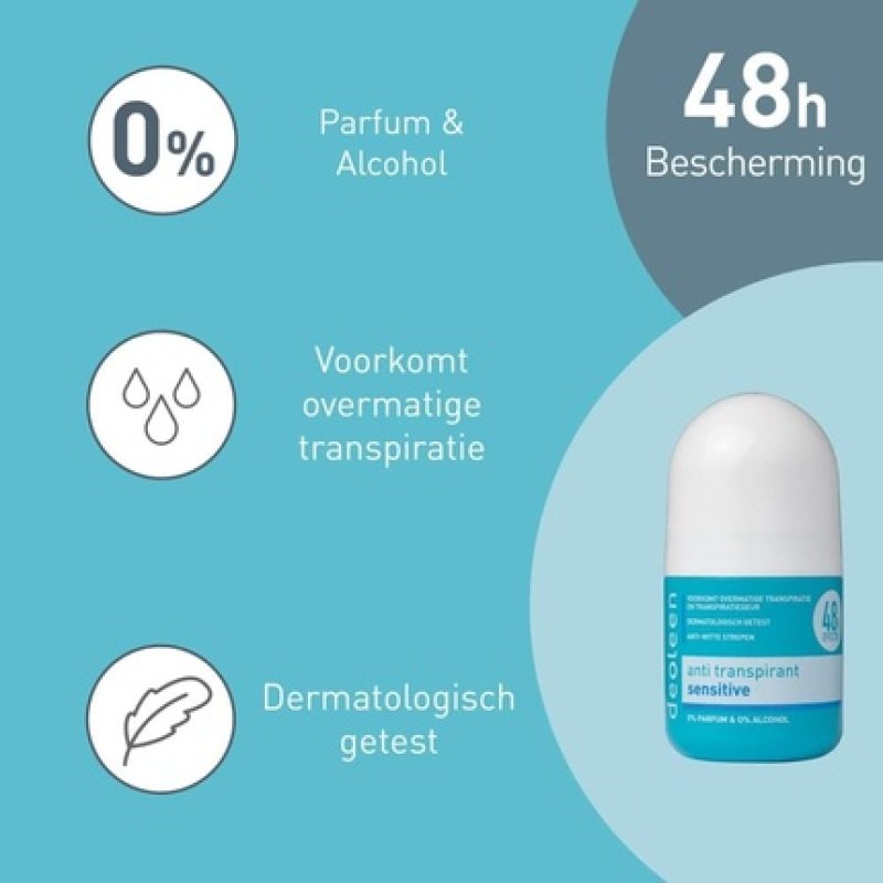 Deoleen Sensitive Roller Antiperspirant Prevents Excessive Sweating