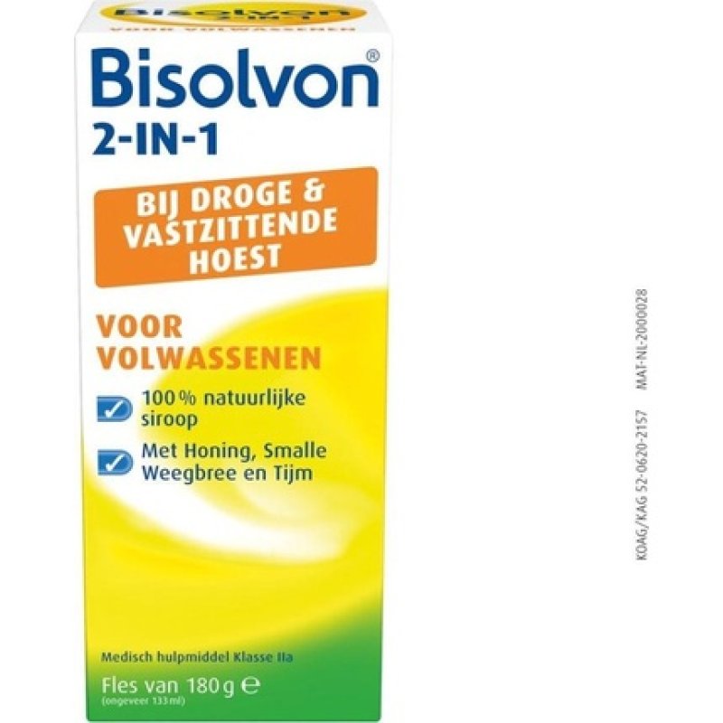 Bisolvon Cough Syrup 2-In-1 Adults 133 Ml