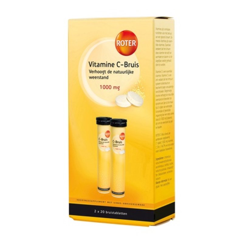 Roter Vitamin C 1000 Mg Effervescent Orange/Apricot Duo