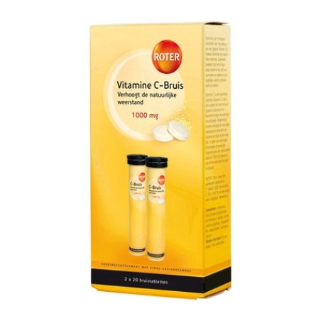 Roter Vitamin C 1000 Mg Effervescent Orange/Apricot Duo