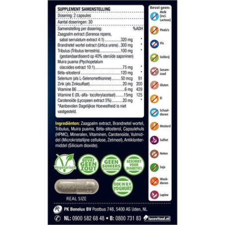 Lucovitaal Prostate Comfort Capsules - 60 Caps