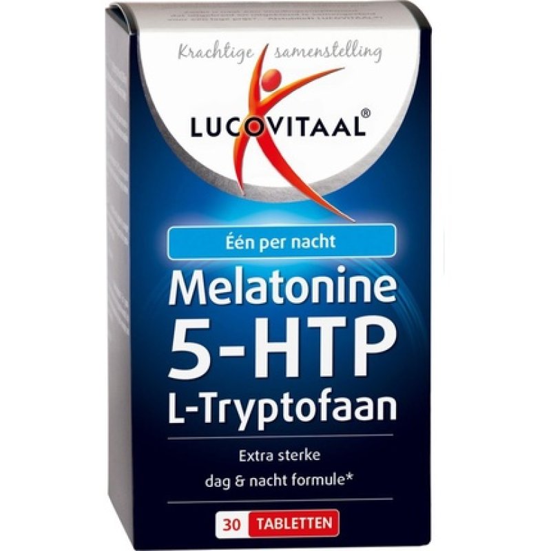 Lucovitaal Melatonin 5-Htp L-Tryptophan Dietary Supplement - 30 Tablets