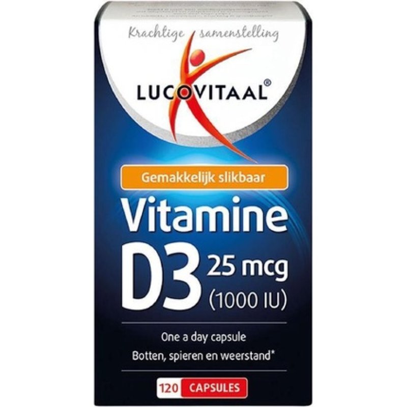 Lucovitaal Vitamin D3 25 Micrograms Dietary Supplement - 120 Capsules