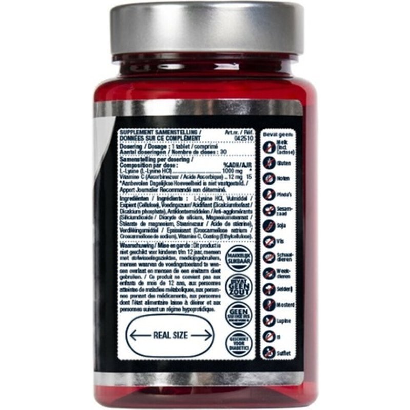 Lucovitaal L-Lysine One A Day 1000 Milligram Dietary Supplement - 30 Tablets