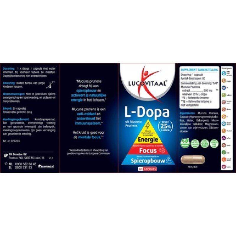 Lucovitaal L-Dopa Mucuna Pruriens