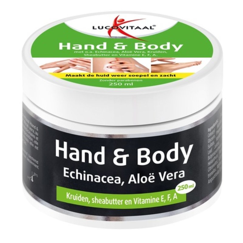 Lucovitaal Hand And Body Cream Echinacea And Aloe Vera 250ml
