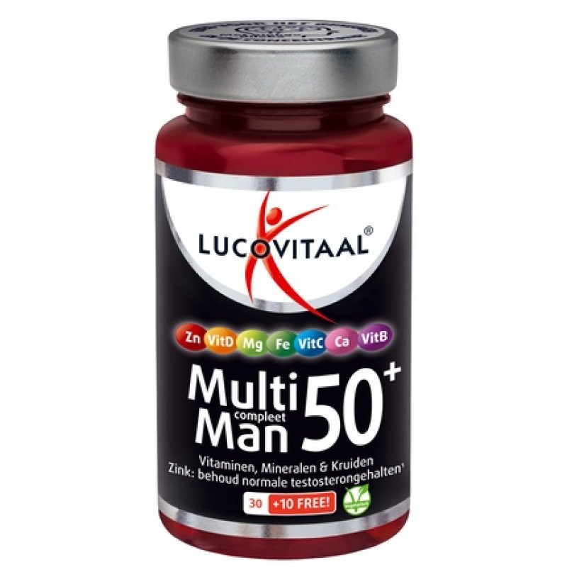 Lucovitaal Multi Compleet Man 50 Multivitamin Supplement