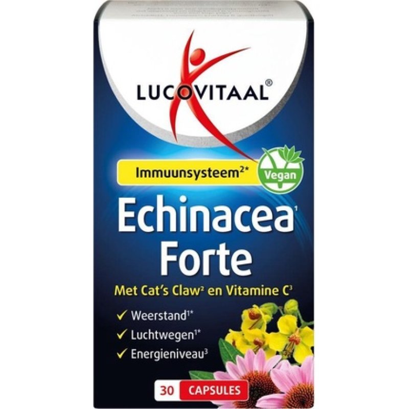 Lucovitaal Echinacea Forte With Cat's Claw 30 Capsules