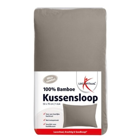 Lucovitaal Bamboo Pillowcase Taupe