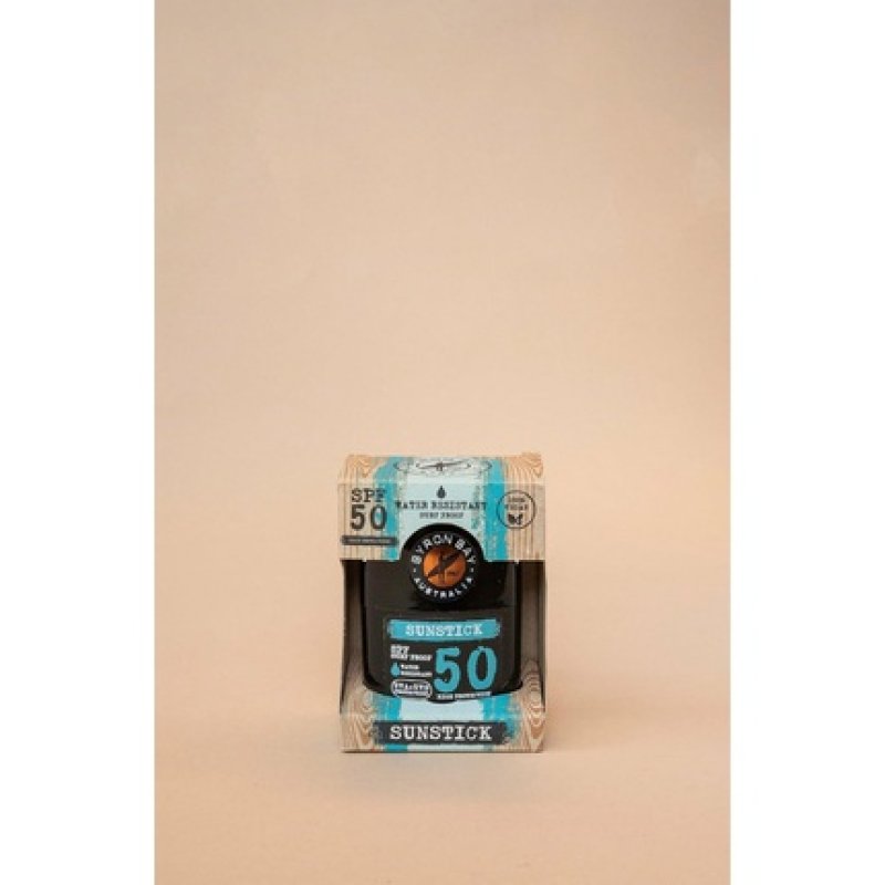 Byron Bay Australia Sunstick SPF 50 UVA & UVB Instant High Protection Water Resistant Surf Proof with Shea Butter
