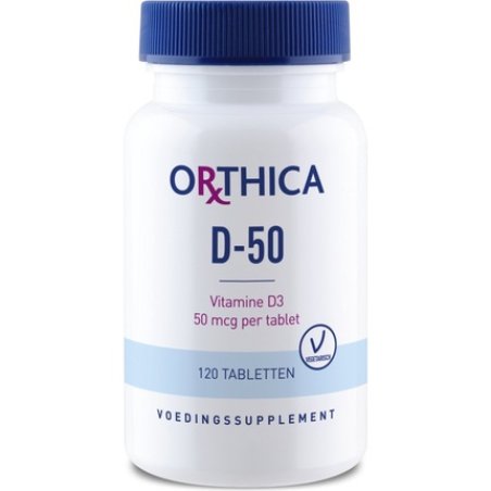 Orthica D-50 Vitamins - 120 Tablets