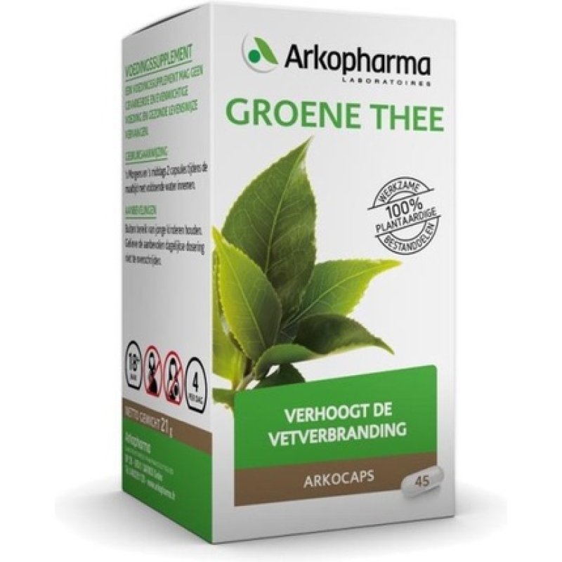 Arkopharma Arkocaps Green Tea - 45 Capsules - Food Supplement