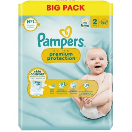 Pampers New Baby Diapers Size 2 - 74 Count