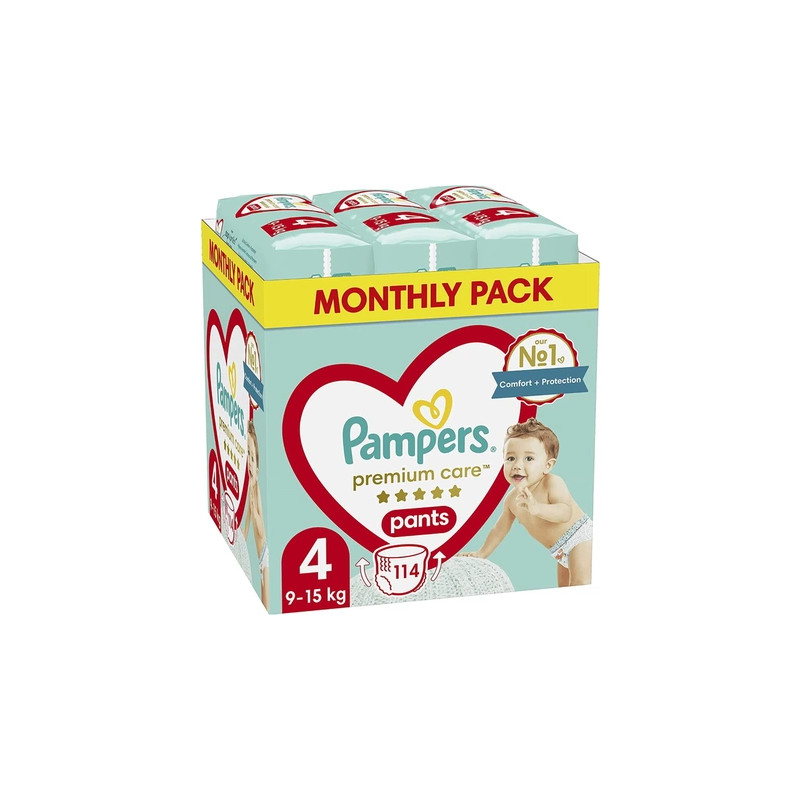 Pampers Premium Pants Size 4 - 114 Pieces