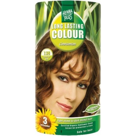 Hennaplus Long Lasting Colour Cinnamon 7.38