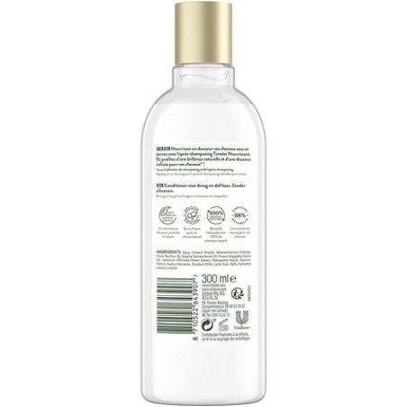 Timotei Nourishing Women's Conditioner with Organic Argan Oil and Jasmine Flower for Dry and Dull Hair 300ml - Pack of 6