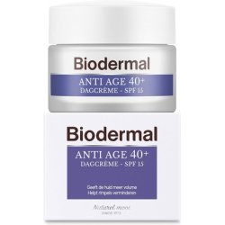 Biodermal Anti-Age 40 Day Cream with SPF 15, Niacinamide, and Hyaluronic Acid