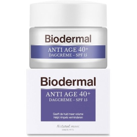 Biodermal Anti-Age 40 Day Cream with SPF 15, Niacinamide, and Hyaluronic Acid