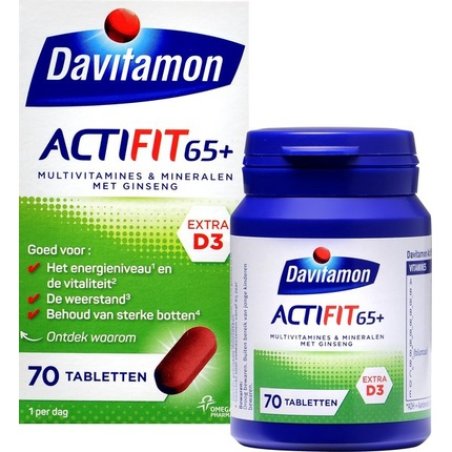 Davitamon Actifit 65 - Multivitamin For People Over 60 - 70 Tablets - Dietary Supplement