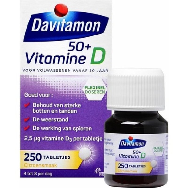 Davitamon Vitamin D 50 Adult - Vitamin D3 Adults - 250 Pieces