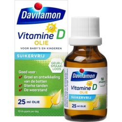 Davitamon Vitamin D Oil Baby And Child - Contains Vitamin D3 - Vitamin D Drops Sugar Free - 25ml