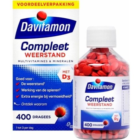 Davitamon Complete Resistance - Multivitamin And Minerals - 400 Dragees