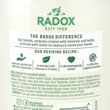 Redox Mineral Therapy Antibacterial Hand Wash Care & Moisturise 250ml