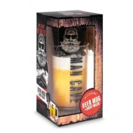 Treffina Coffret Man Cave with 140ml Body Wash and Beer Mug