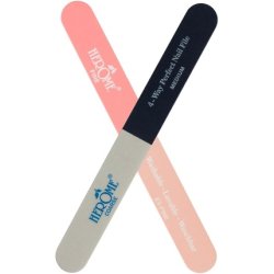 Herome Nail File 4-Ways Double-Sided File with 4 Grits Washable Professional Manicure Prep Tool Must-Have Accessories